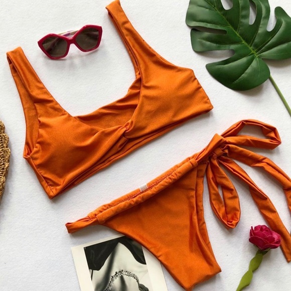 boutique Other - Orange two way swimsuit